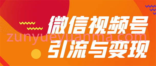 微信视频号全面引流与变现玩法视频教程 多种盈利模式详解