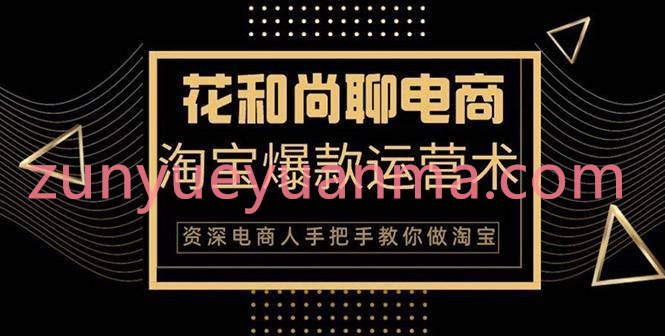花和尚天猫淘宝爆款运营实操视频课 手把手教你月销万件的爆款打造技巧